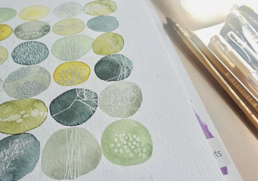 Aquarell Linie