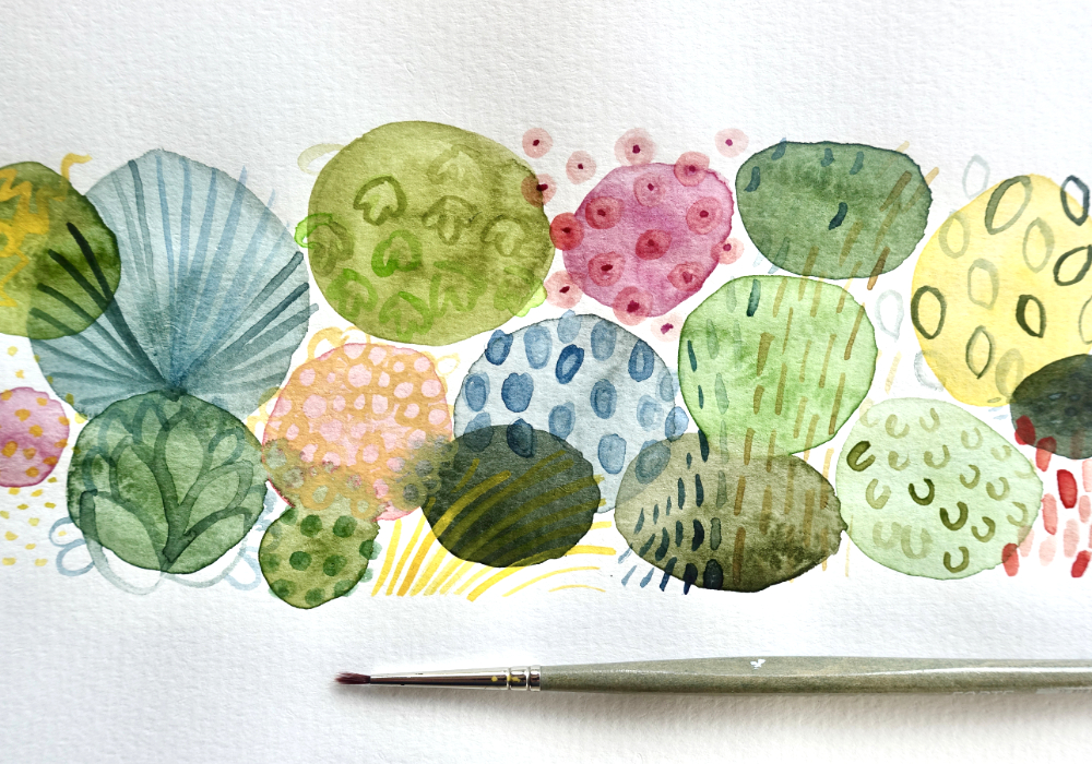 Aquarell Linie